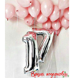Воздушная композиция "Где мои 17 лет?" - фото